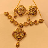 Luxury Gold-Plated Fancy Design Necklace Set for Women & Girls