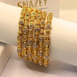 Elegant Premium original Gold Design Gold Plated 6Pc Bangles For Women/Girls