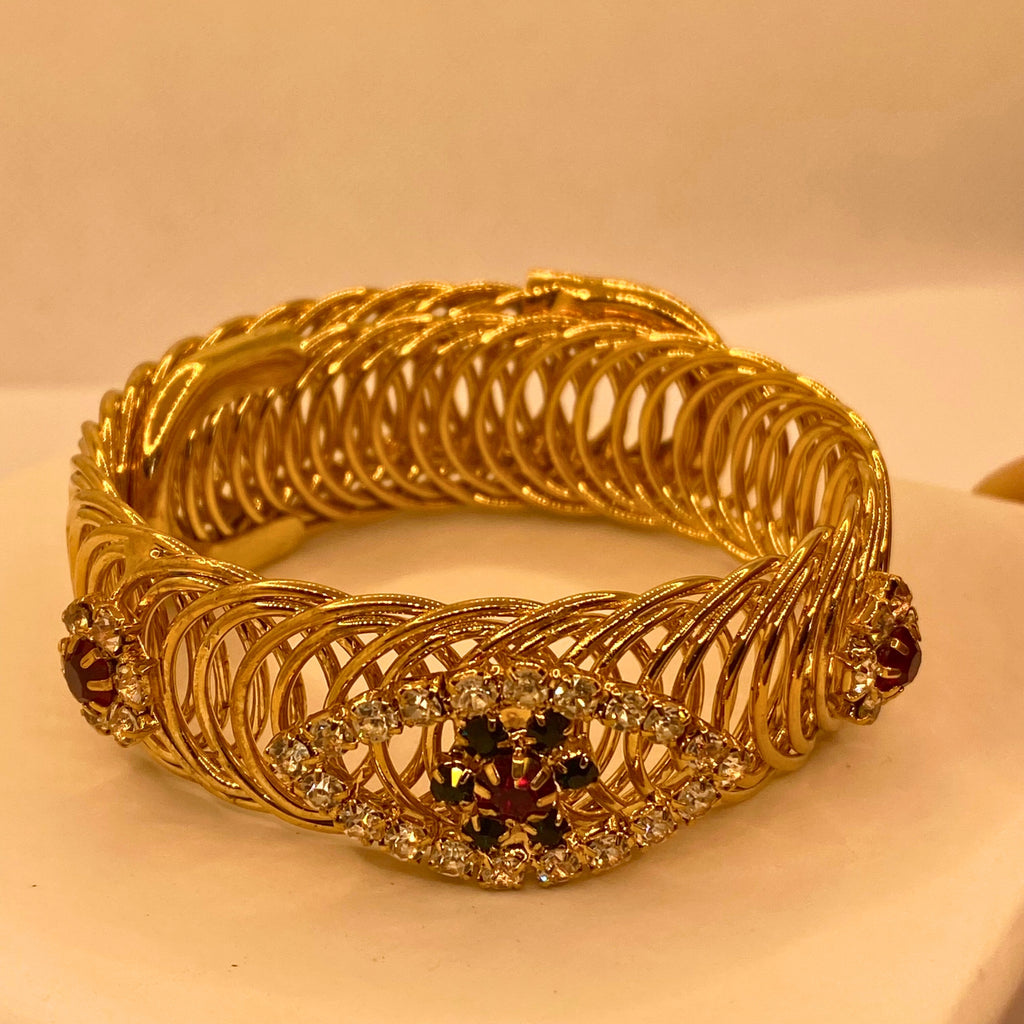 Twisted Crystal Loop Bracelet For Women/Girls
