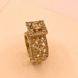 Luxury American Diamond Cut Real Stone Ring For Women/Girls- Formal wear