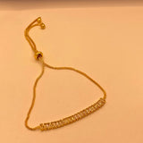 Simple Elegant Zircon design Adjustable Bracelet For Women/Girls