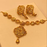 Luxury Gold-Plated Fancy Design Necklace Set for Women & Girls