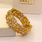 Premium Gold-Plated white stones Kara for Women & Girls – Formal Wear