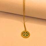 Elegant Unique Design Stainless Steel Gold Plated Pendant for Girls/Women
