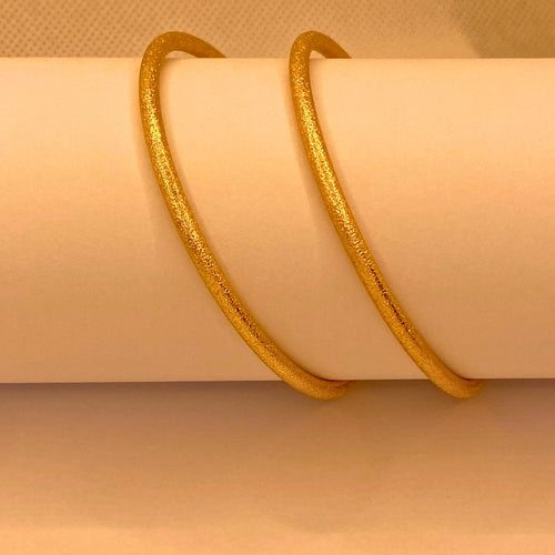 Classic Gold Plated 2 Piece Bangle Set