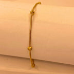 Simple Elegant Golden Bracelet For Women/Girls