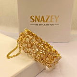 Premium Gold-Plated white stones Kara for Women & Girls – Formal Wear