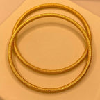 Simple Golden Gold plated 2pc Bangle For Women/Girls.