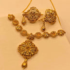 Luxury Gold-Plated Fancy Design Necklace Set for Women & Girls