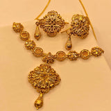 Luxury Gold-Plated Fancy Design Necklace Set for Women & Girls