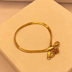 Simple Elegant Gold Plated Bracelet For Women/Girls