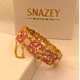 Premium Gold-Plated Mint stones Kara for Women & Girls – Formal Wear