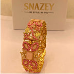Premium Gold-Plated Mint stones Kara for Women & Girls – Formal Wear