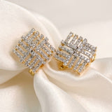 Crystal Grid Earrings