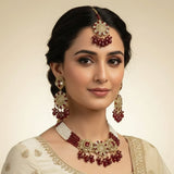 Pearl & Stone Bridal Necklace Set