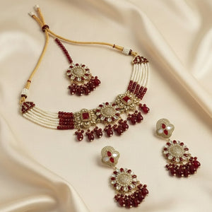 Pearl & Stone Bridal Necklace Set