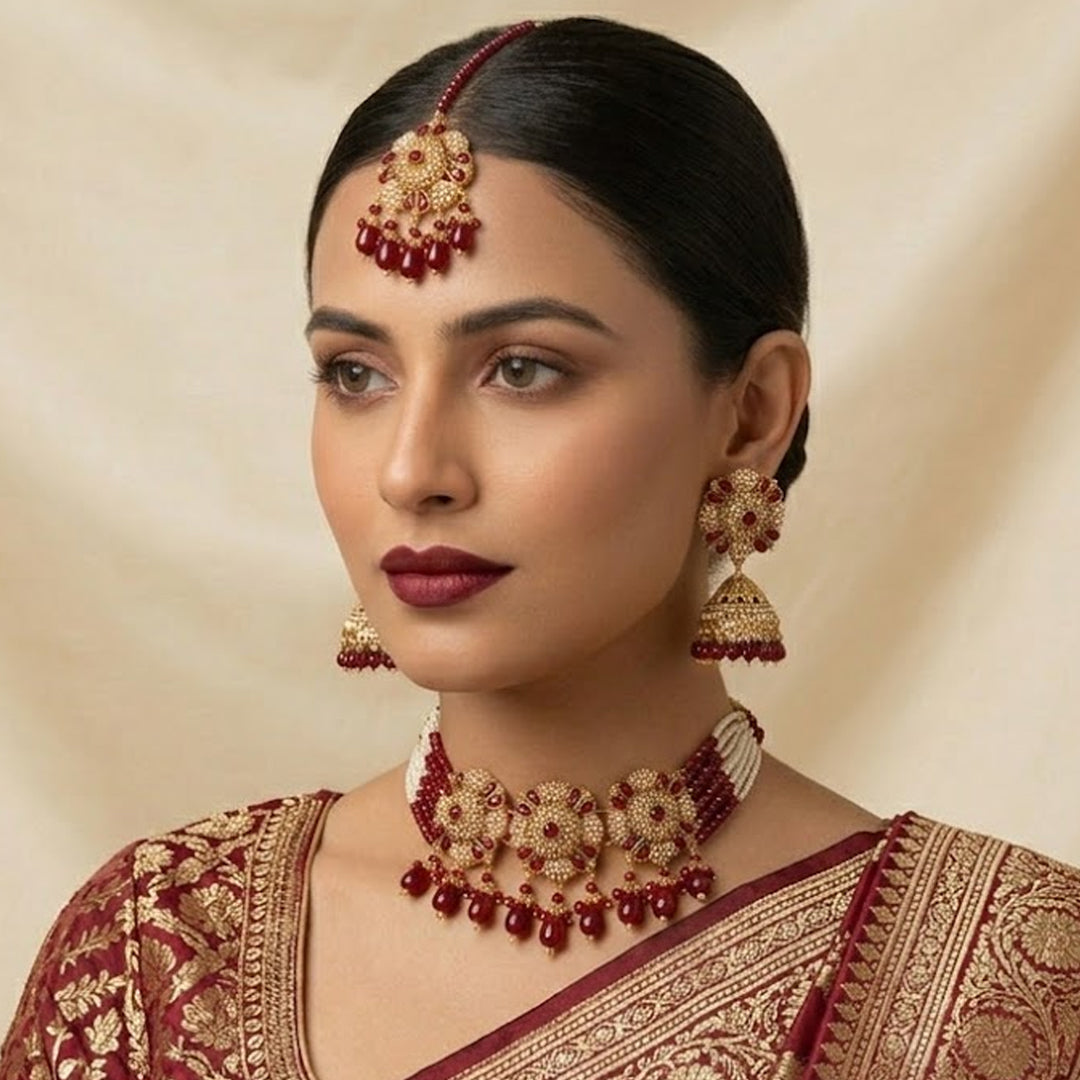Pearl Bridal Choker Set