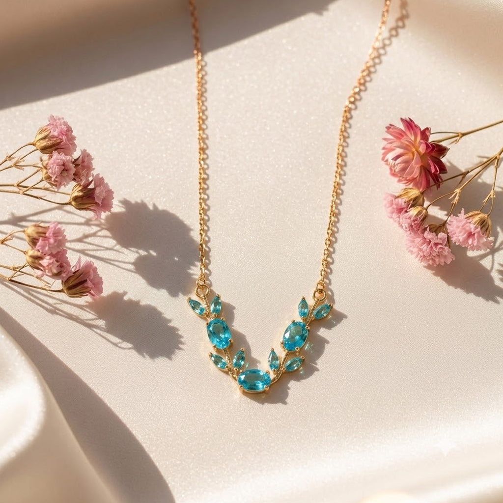 Aqua Leaf Pendant