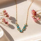 Aqua Leaf Pendant
