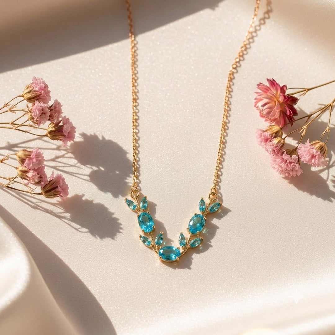 Aqua Leaf Pendant