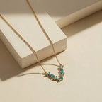 Aqua Leaf Pendant