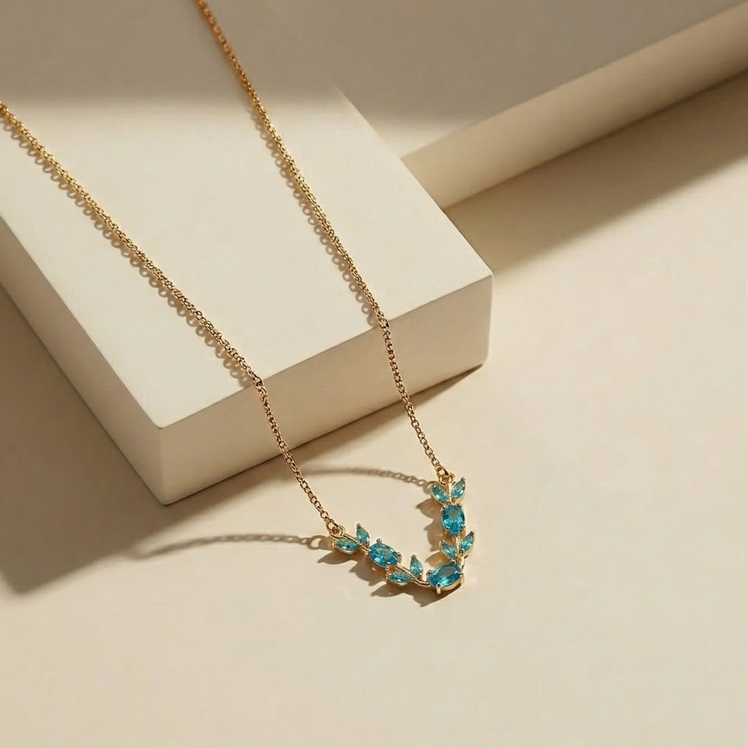 Aqua Leaf Pendant