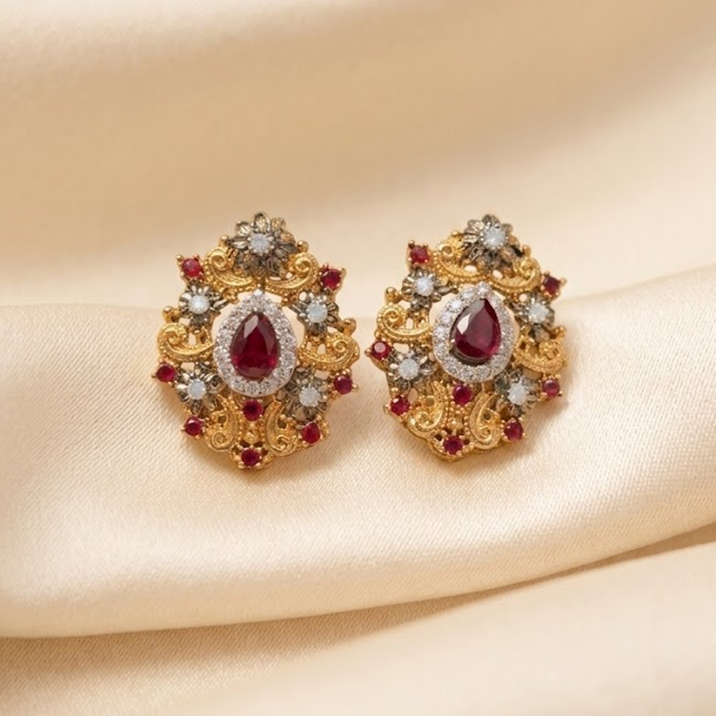 Classic Ruby Earrings