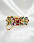 Regal Ruby & Emerald Gold Bracelet