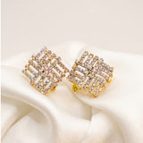 Crystal Grid Earrings