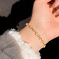 White Gold Plated Tulip Bracelet