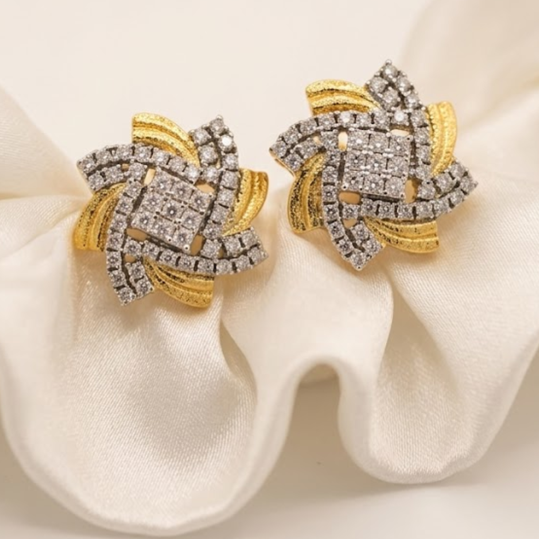 Sparkling Twist Earrings