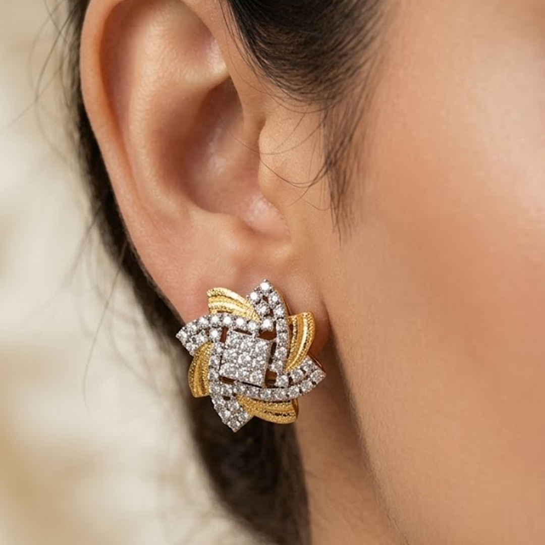 Sparkling Twist Earrings
