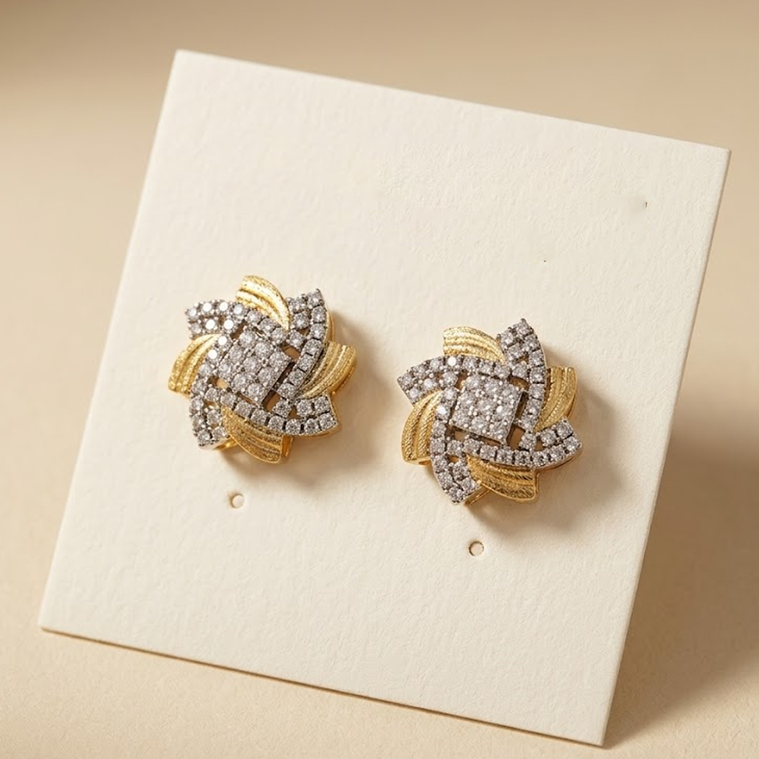 Sparkling Twist Earrings