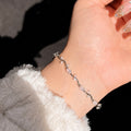 Baby Pink Silver Plated Tulip Bracelet