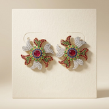 Colorful Floral Earrings