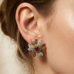 Colorful Floral Earrings