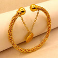 Elegant Luxury Handmade Gold-Plated Adjustable Bangles for Women/Girls| 1 or 2 Piece Set