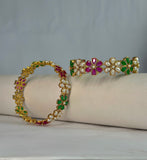 Multicolor Floral Kundan Bracelet