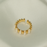 GOLD OPERA PERAL RING.