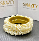 Gulzaar – Premium Gajra Style 2Pc Floral Bangles for Women & Girls