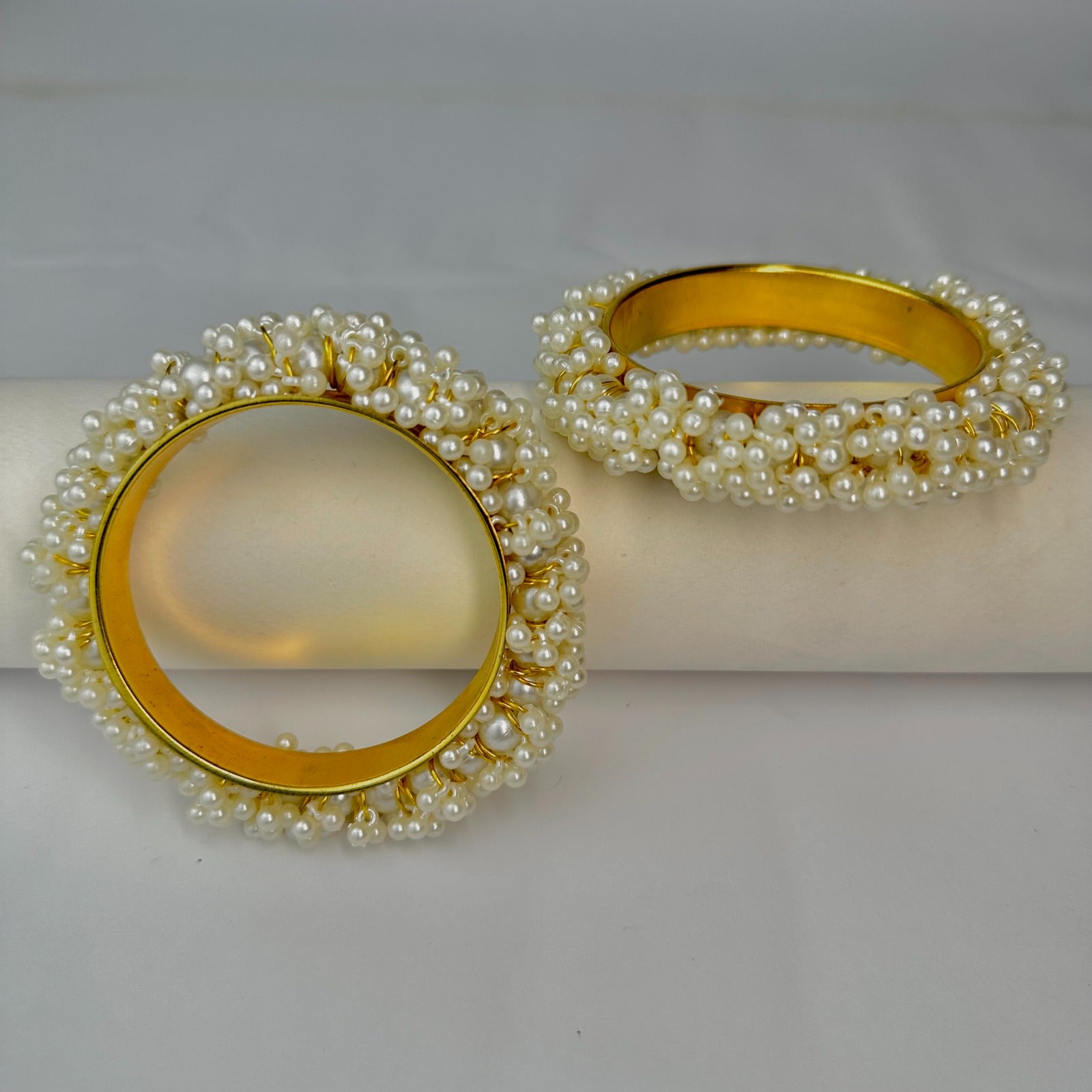 Gulzaar – Premium Gajra Style 2Pc Floral Bangles for Women & Girls