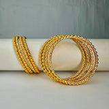 Aurelia Premium Gold-Plated 8Pc Bangle Set for Women & Girls