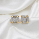 Elegant Square Stud Earrings