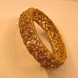 Premium Gold-Plated Champagne stones Kara for Women & Girls – Formal Wear
