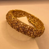Premium Gold-Plated Champagne stones Kara for Women & Girls – Formal Wear