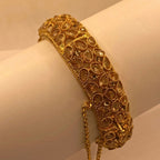 Premium Gold-Plated Champagne stones Kara for Women & Girls – Formal Wear